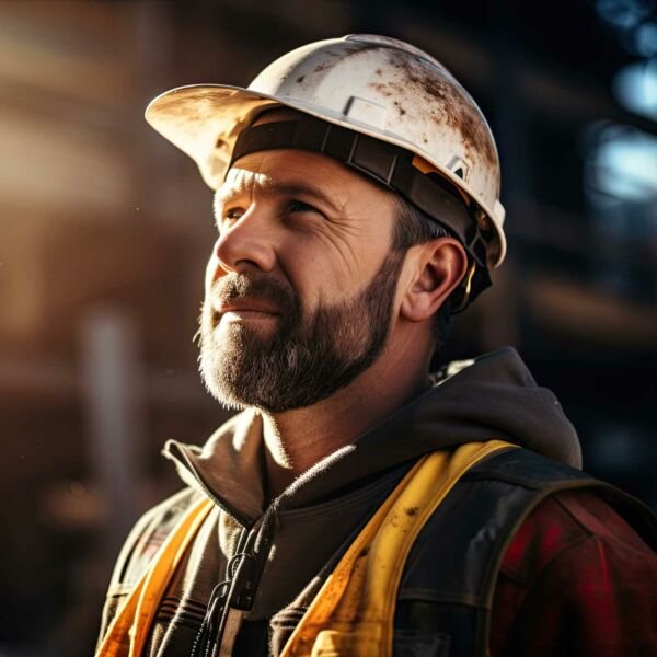 Contractor on a job site
